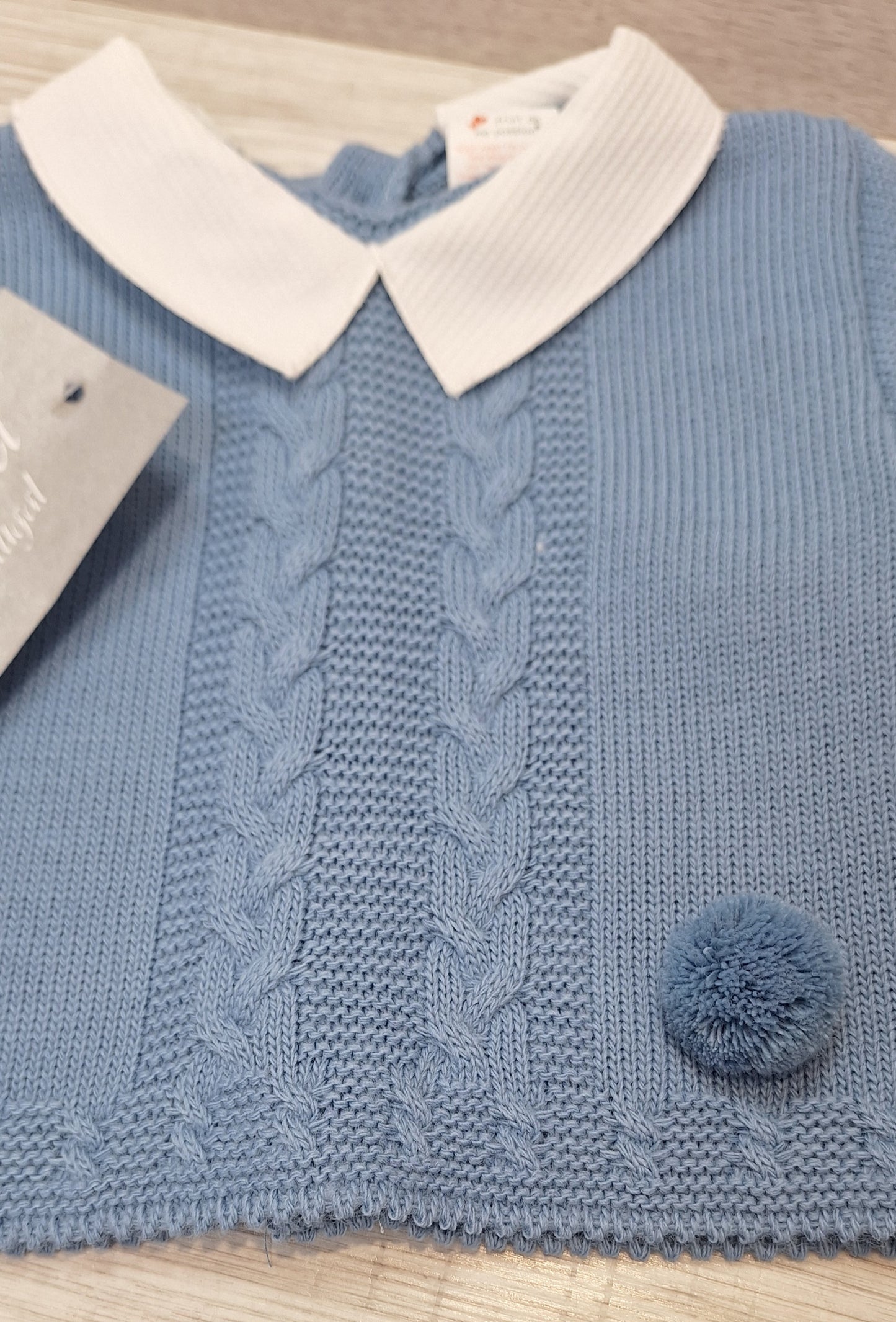 Baby Boy's Blue 3 piece knitted Suit