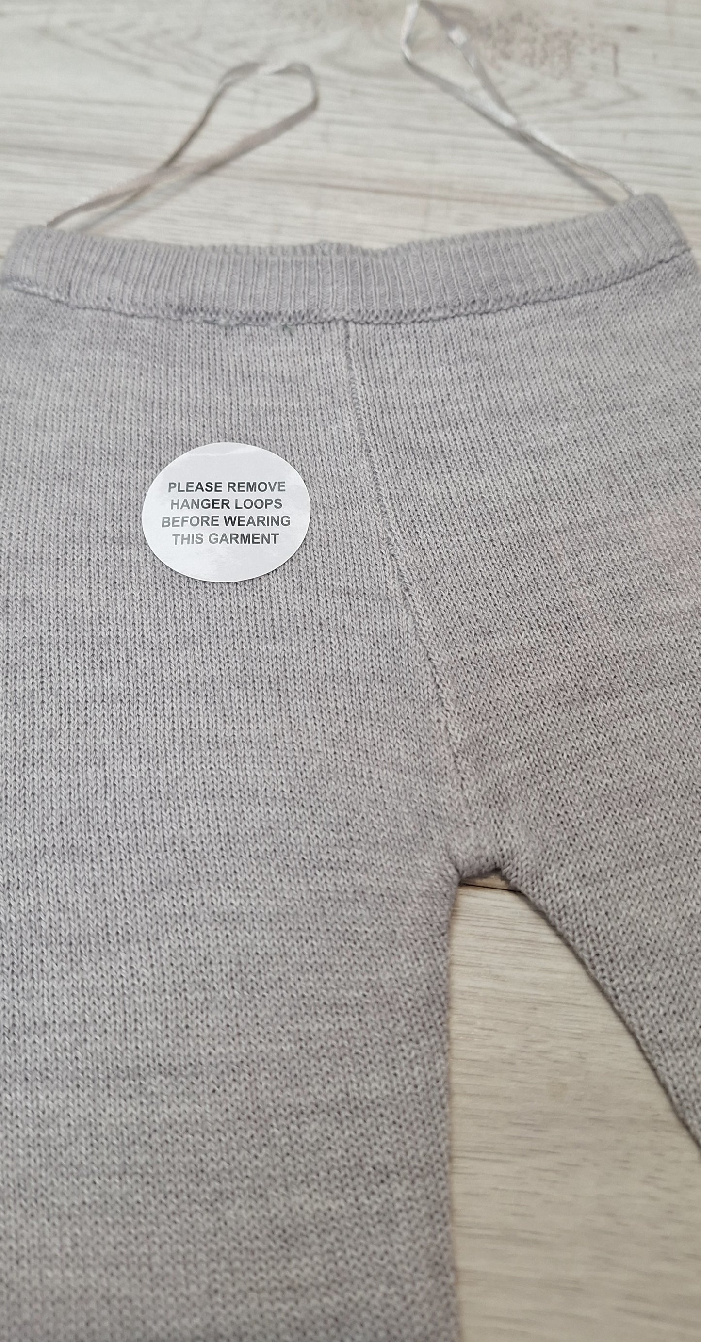 Grey Unisex 2 piece knitted suit