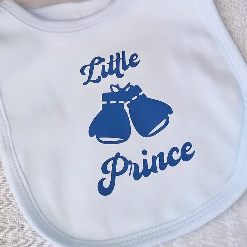 Blue "Little prince" Baby Bib