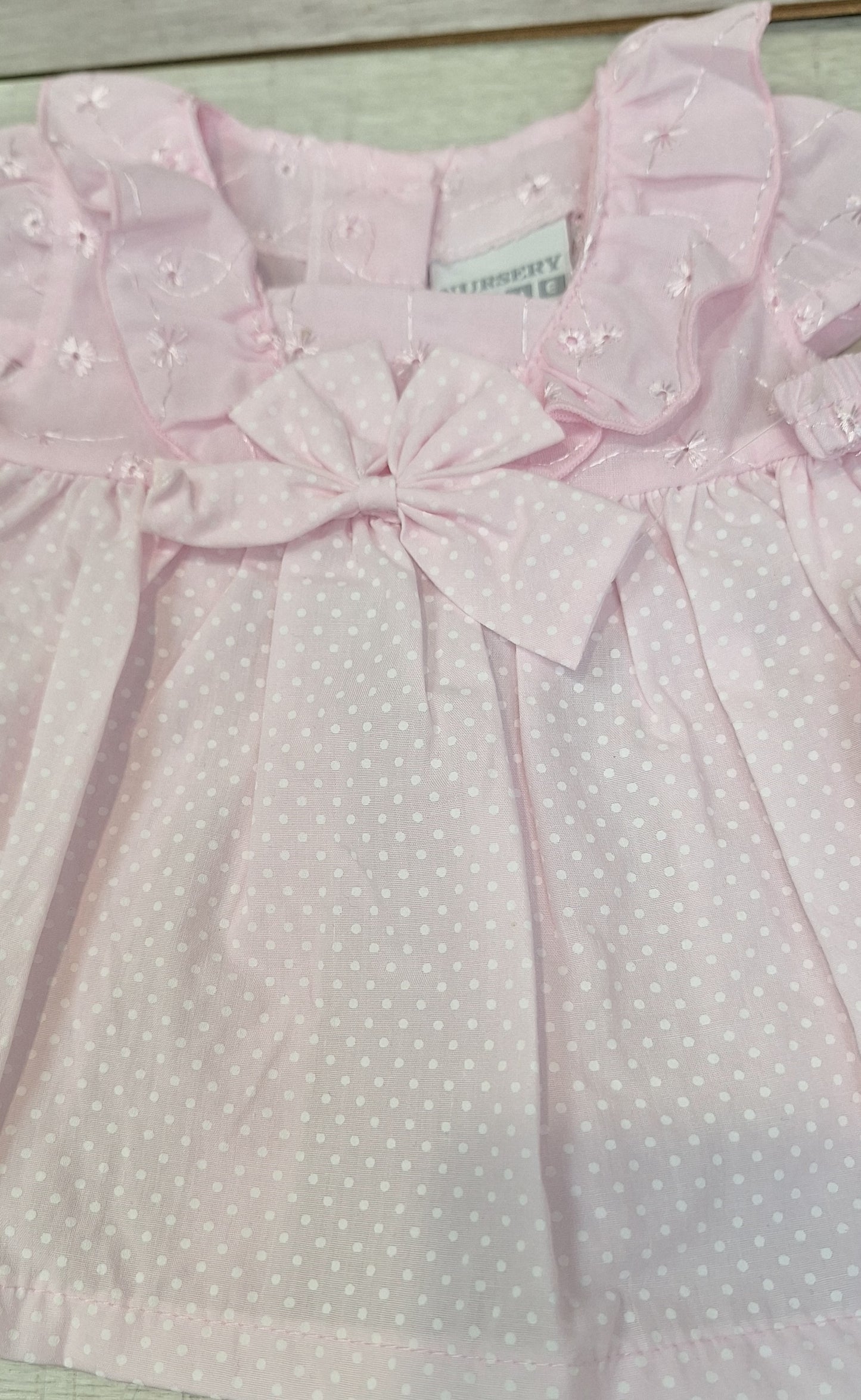 Pink & White Polka Dot Dress