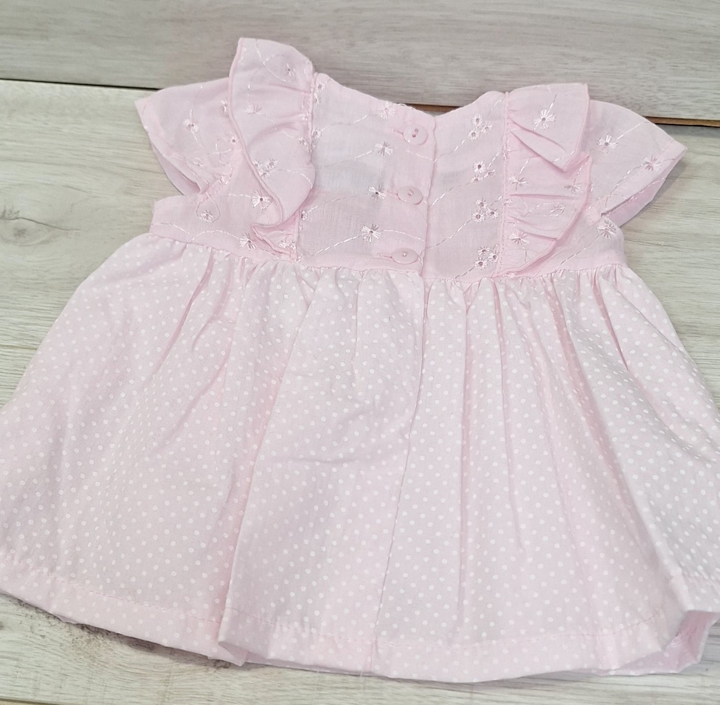Pink & White Polka Dot Dress