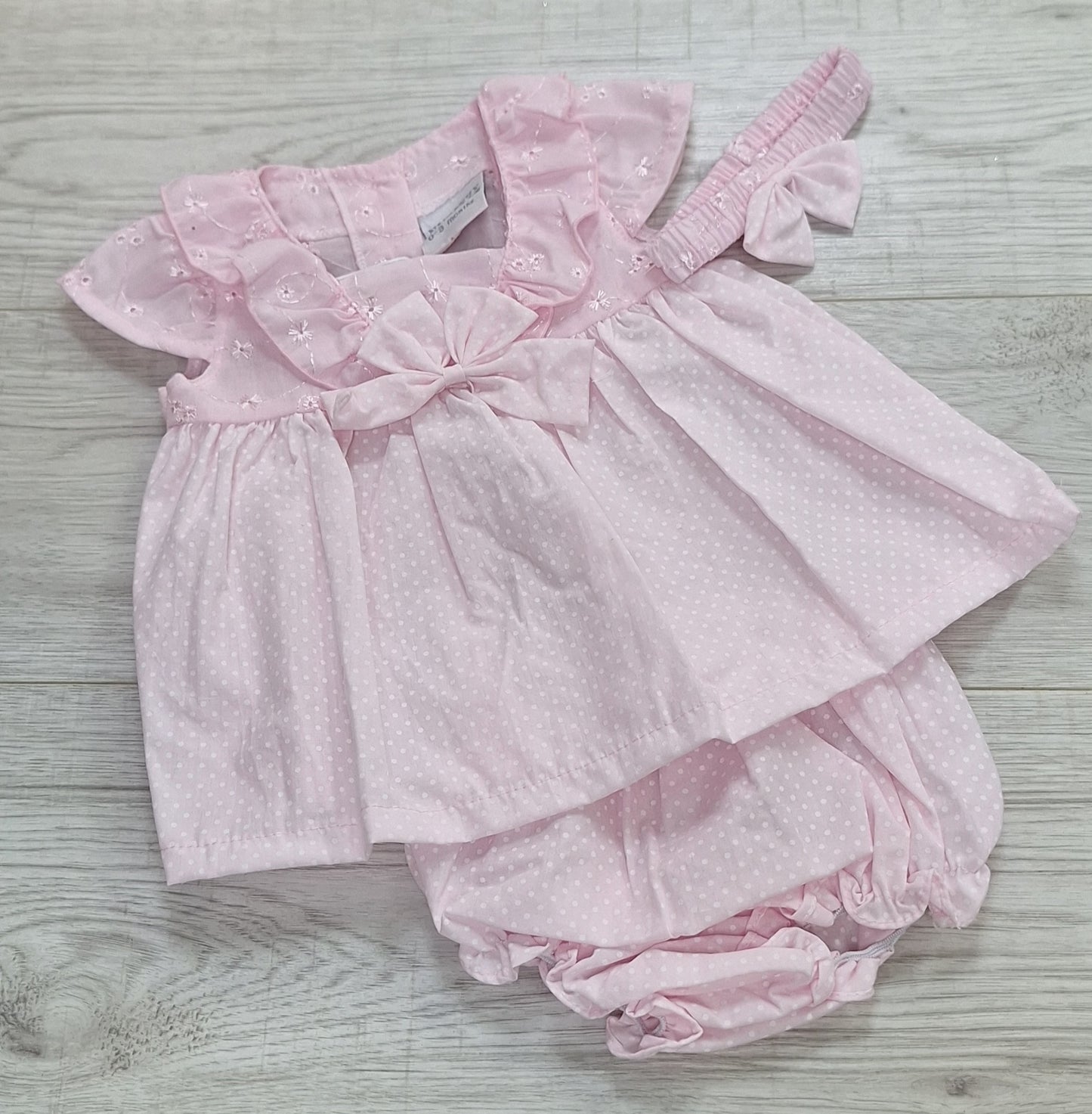 Pink & White Polka Dot Dress