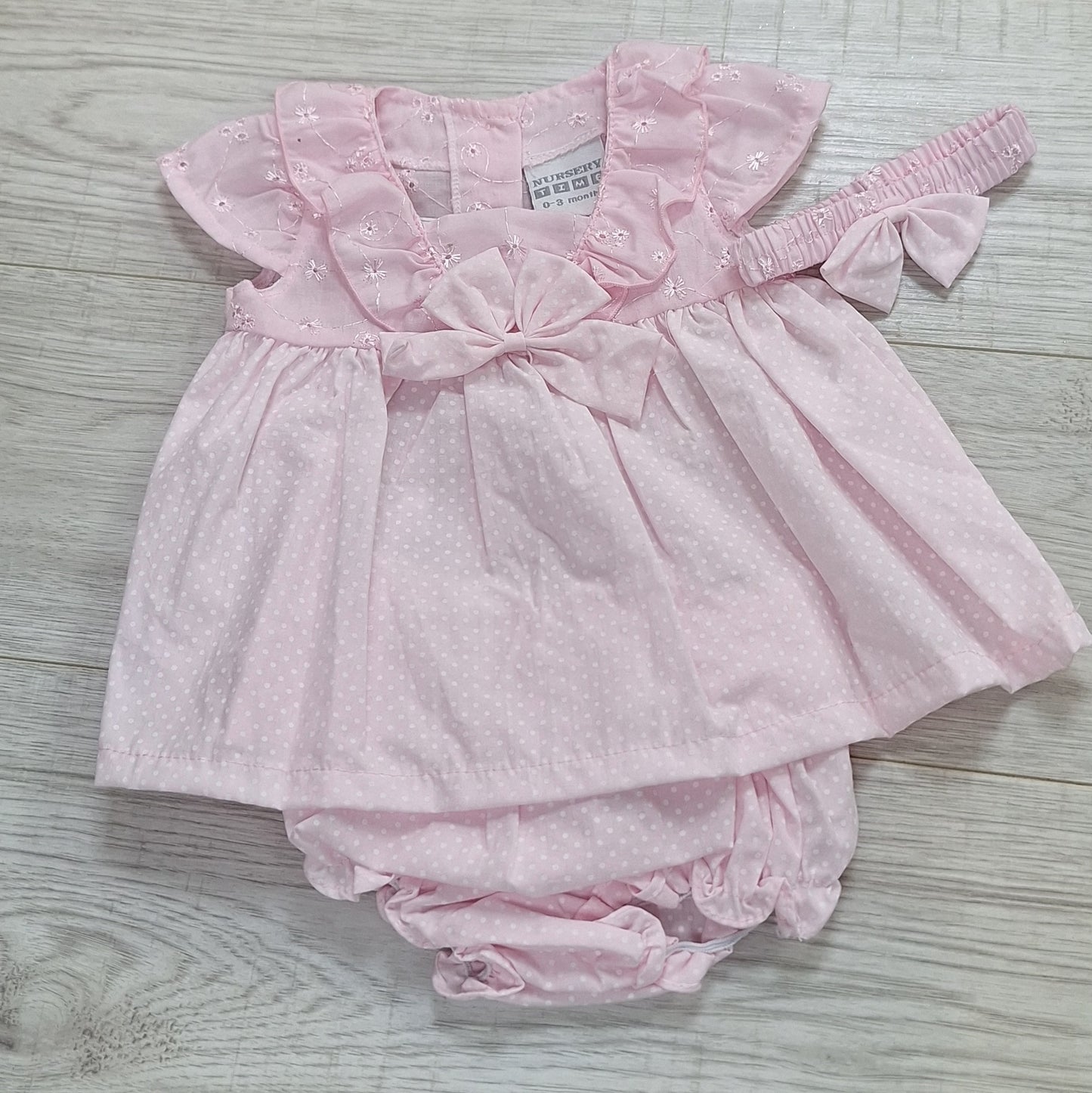 Pink & White Polka Dot Dress