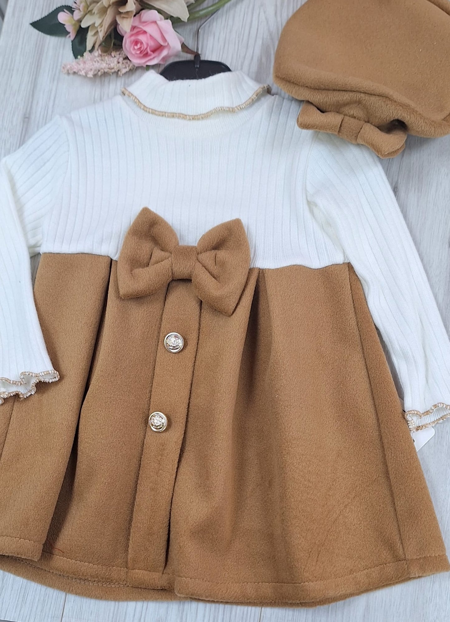 Infant Girls 2 piece Dress with hat