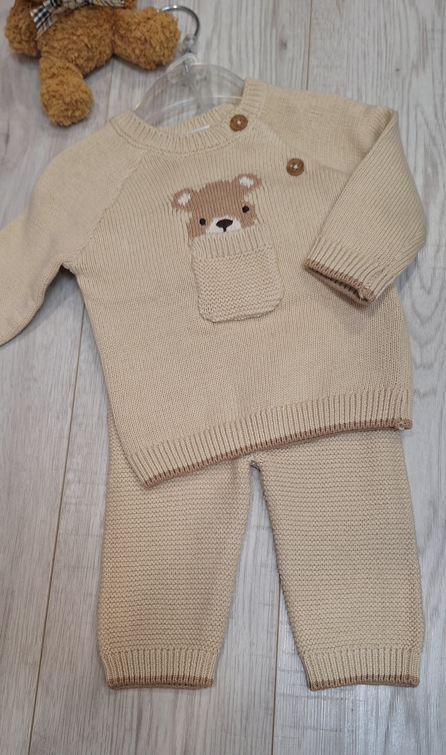 Teddy True Knit Cotton Set (0-12 months)