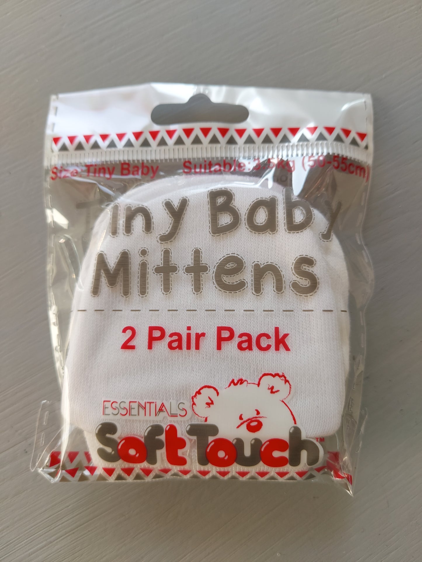 Tiny Baby 2 pack scratch mittens