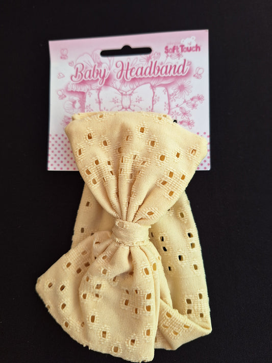 Broderie Anglaise Baby Headband