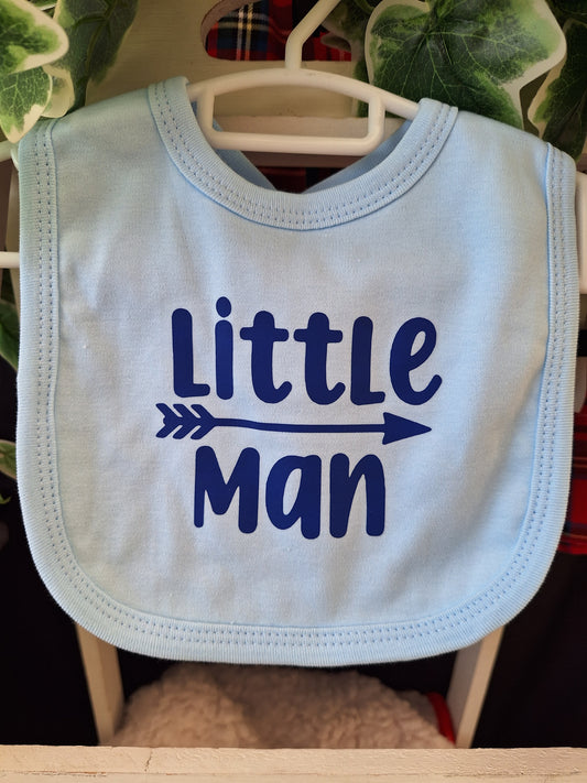 "Little Man" Baby Bib