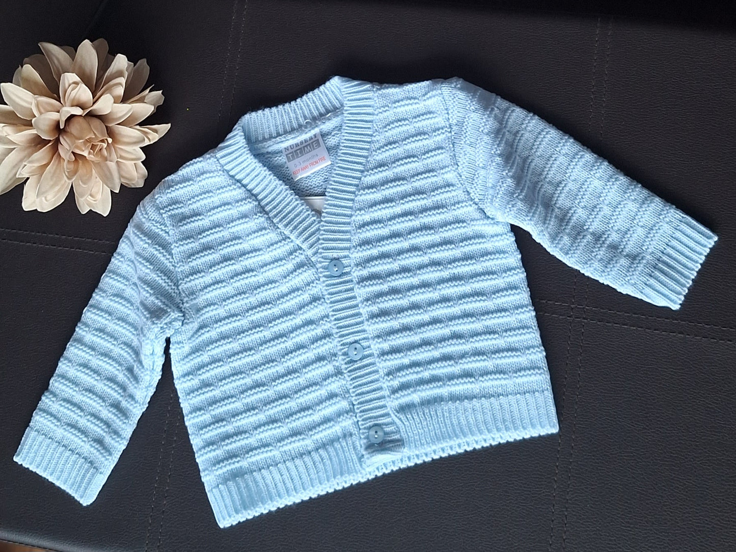 Sky Blue V-Neck Cardigan