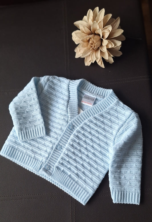 Sky Blue V-Neck Cardigan