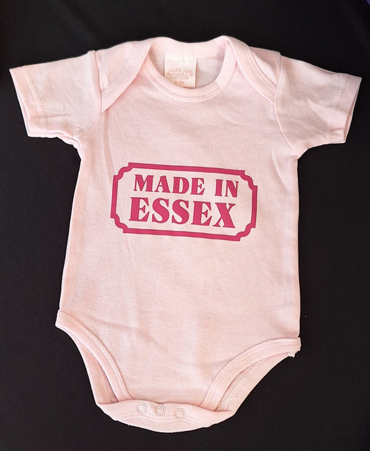 "Made in Essex" Pink Bodysuit