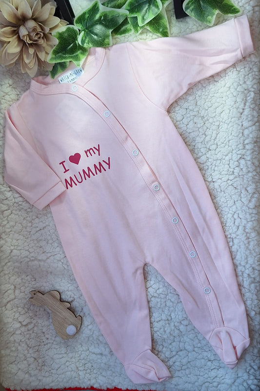 "I ❤️ my MUMMY" All in one sleep suit