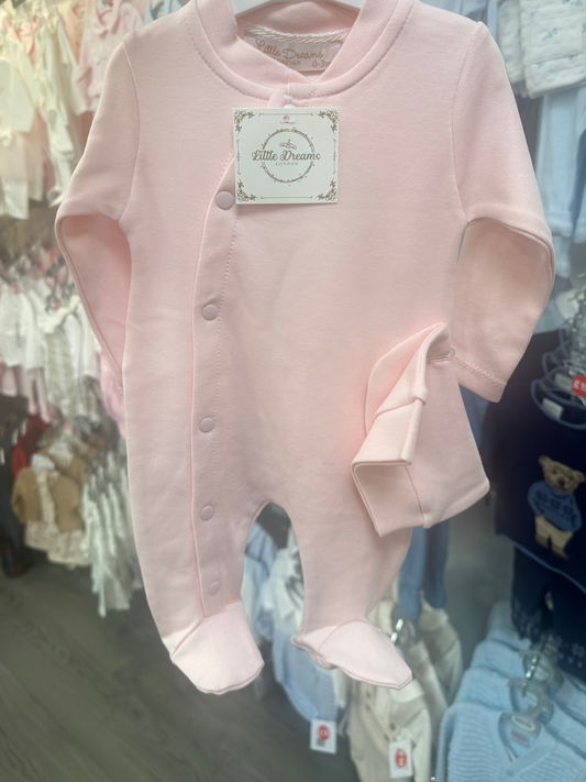 pink All in one sleep suit