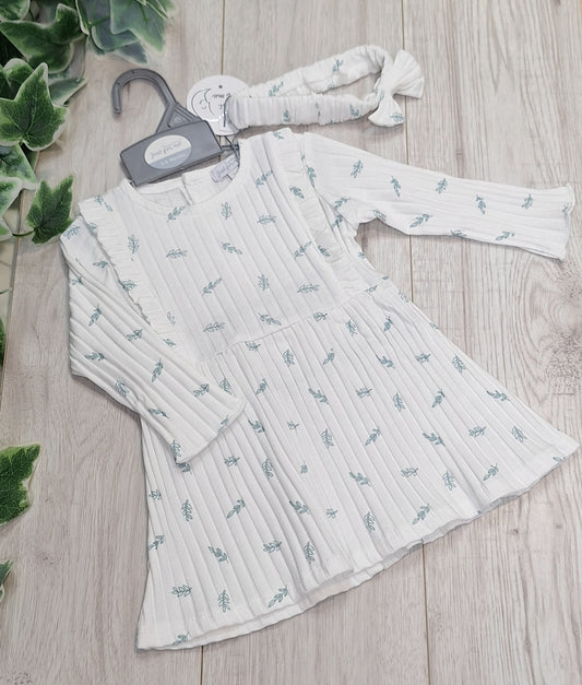Baby Girl's Leaf Dress & Headband