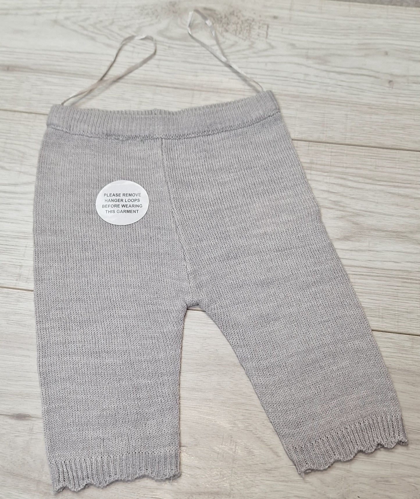 Grey Unisex 2 piece knitted suit