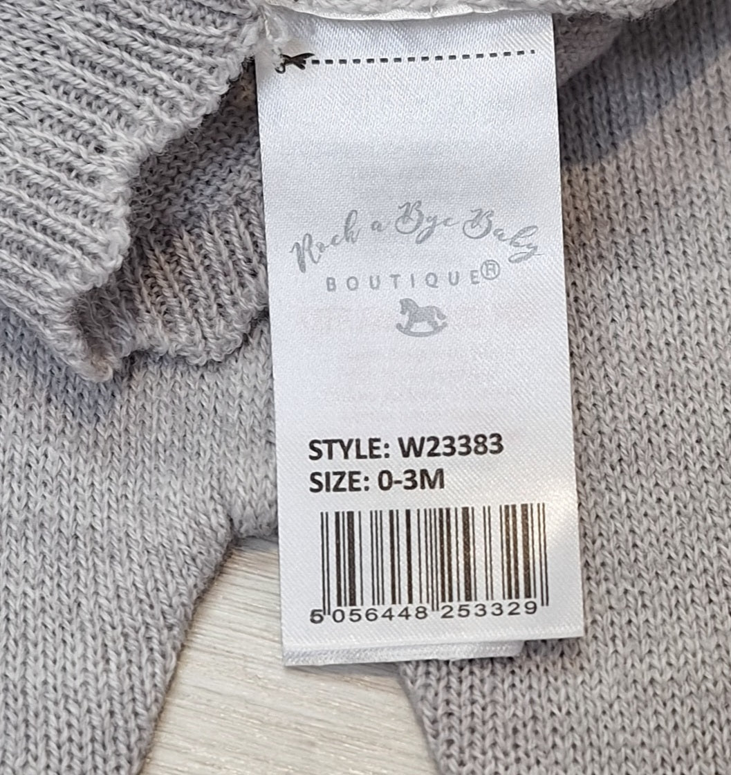 Grey Unisex 2 piece knitted suit