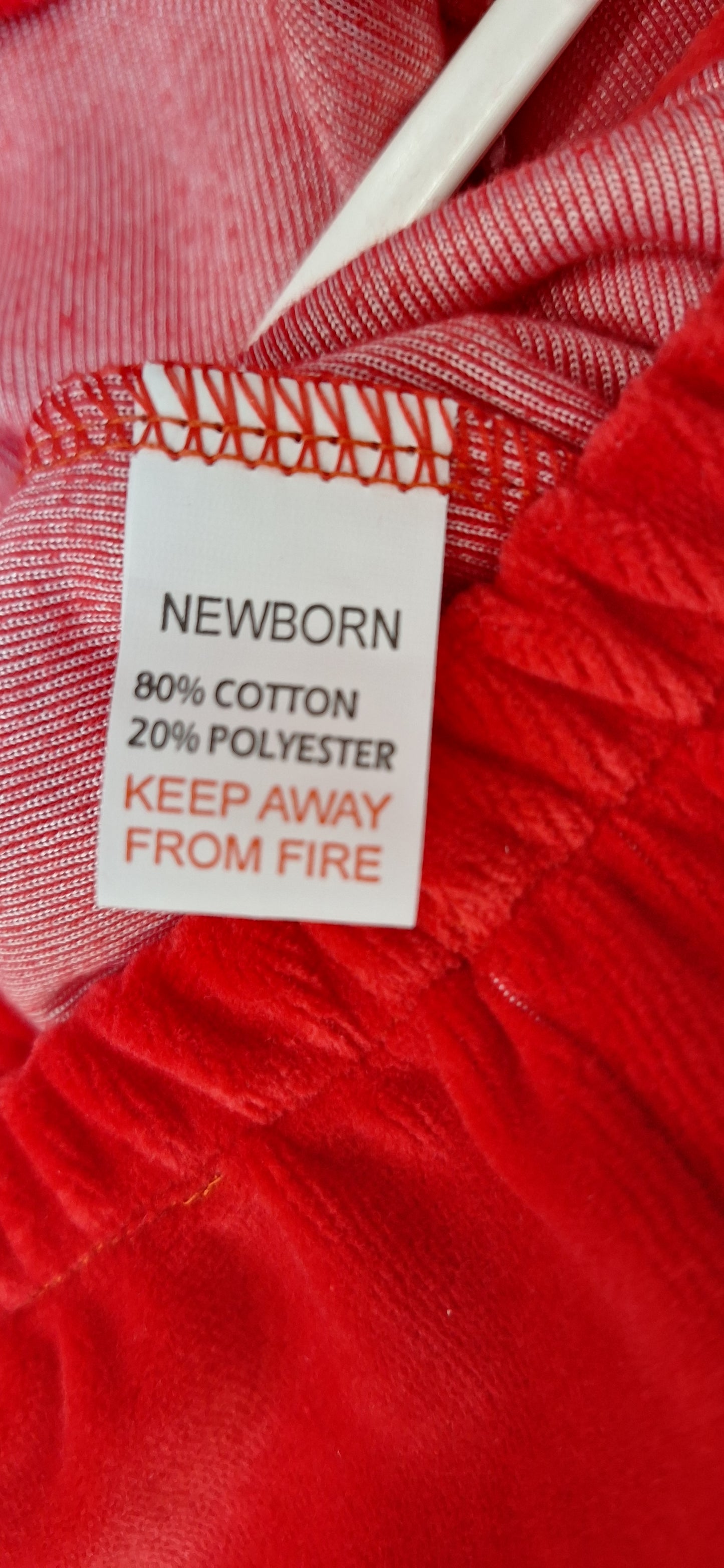 PEX  Red Smocked Bow Velour Outfit