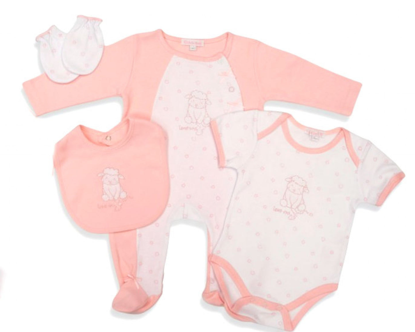 "Love Me" 4 Piece Layette Set