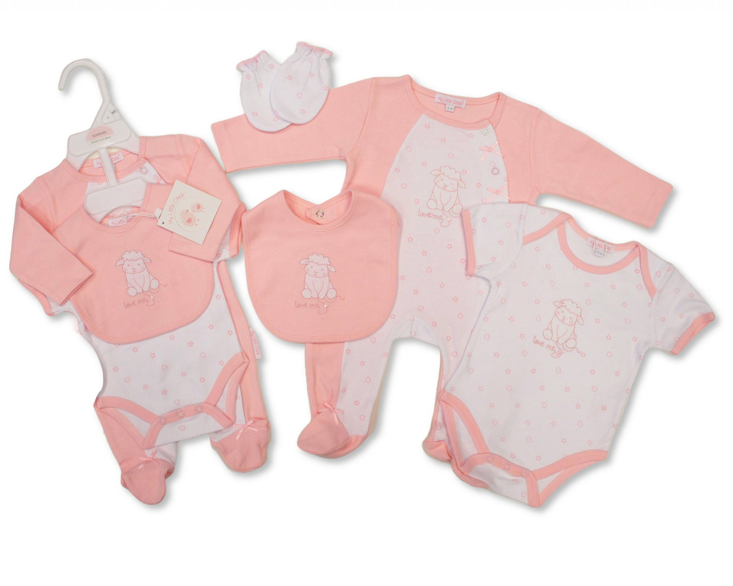 "Love Me" 4 Piece Layette Set